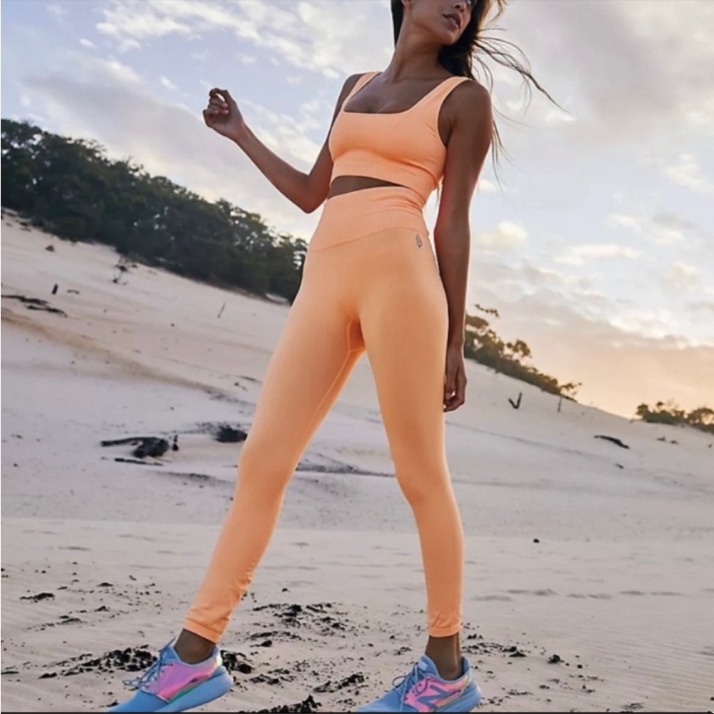 Free People Good Karma Leggings Orange